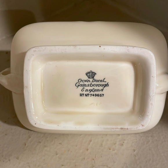 Vintage Crown Ducal Gainsborough Ivory- Sugar & Creamer Set - Picture 6 of 13